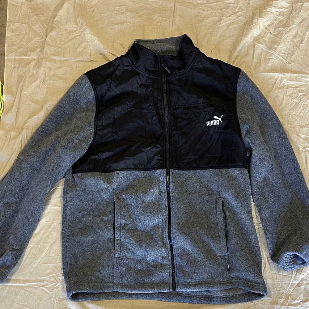 Puma Two-Tone Black and Gray Jacket